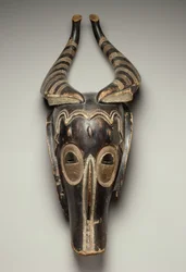 Zamle-antilope maske, Guro-kultur, Elfenbenskysten
